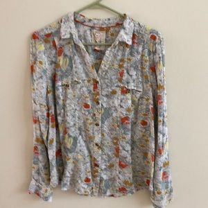 Anthropologie printed blouse
